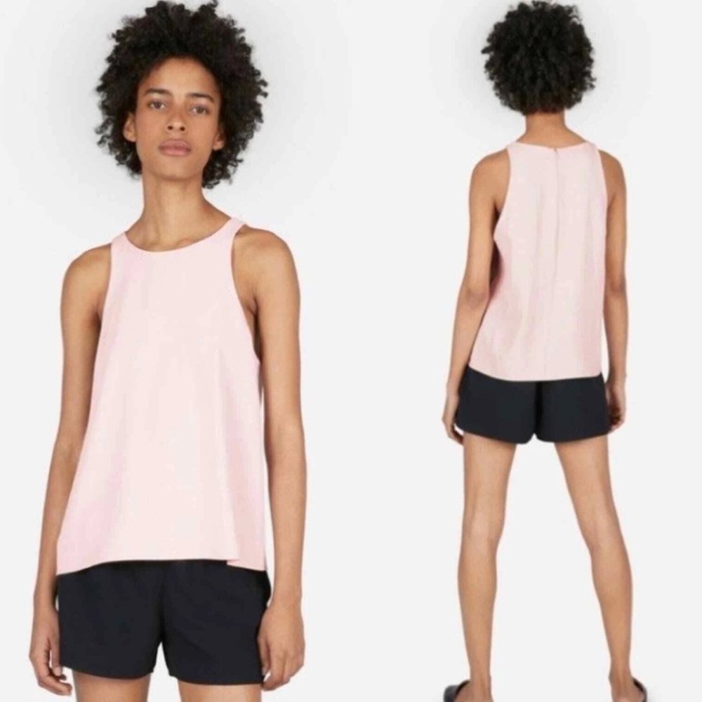 Everlane Light Pink High Neck Tank Top